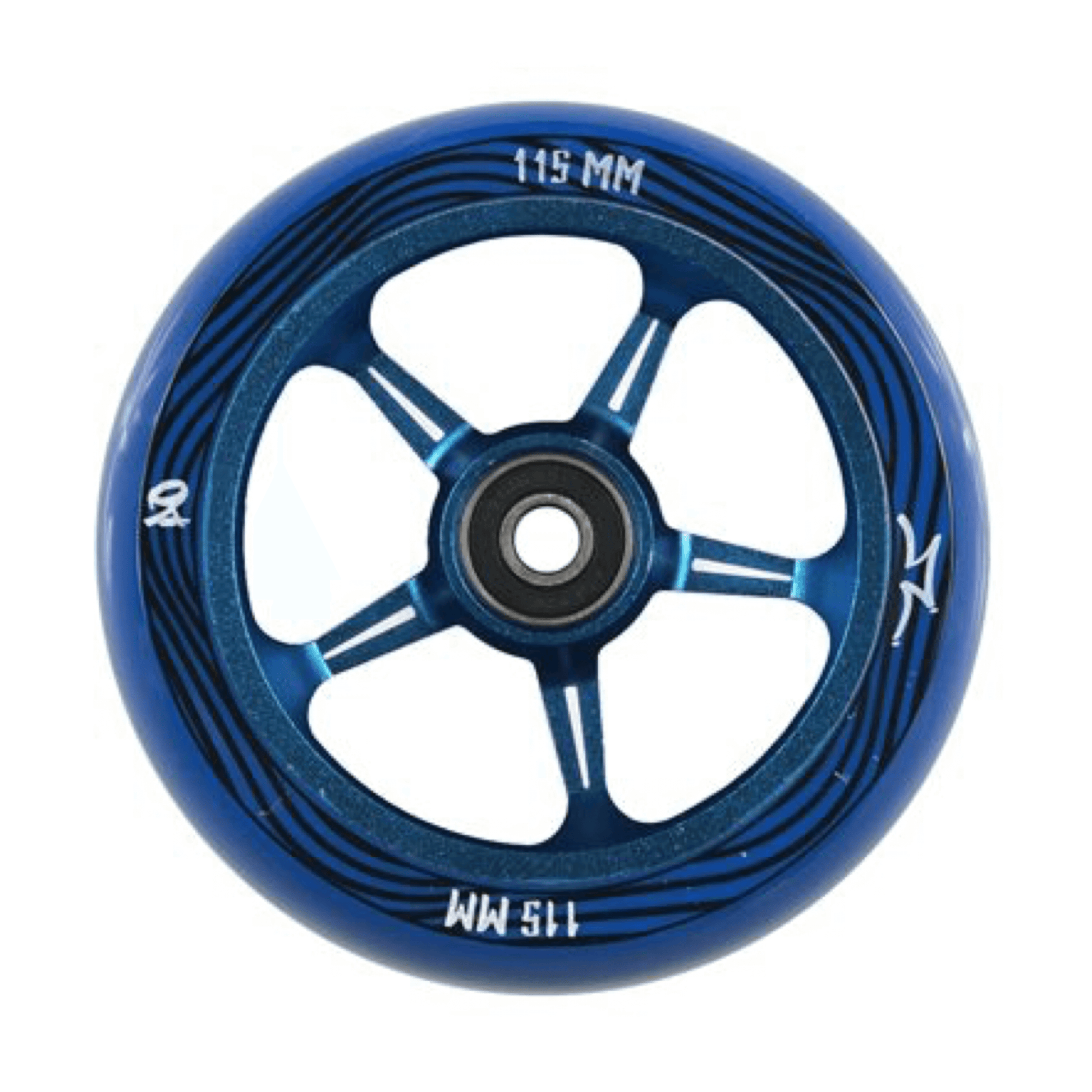 AO WHEELS Blue AO Pentacle 115/30mm Wide Wheels