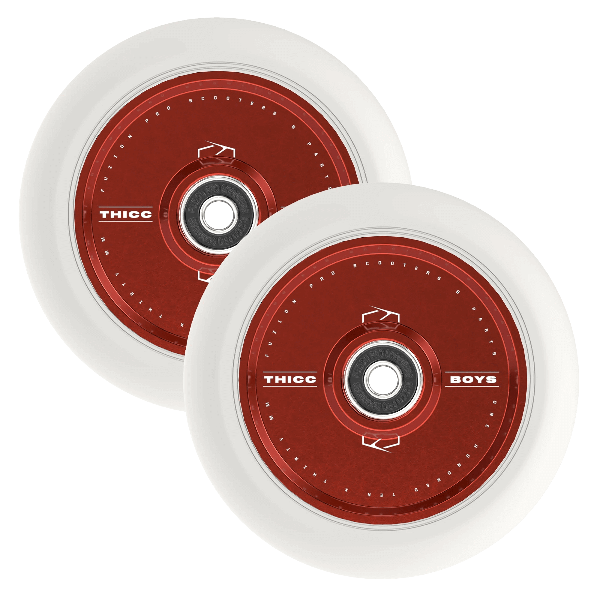 FUZION Wheels Red Fuzion Thiccboys Wheels
