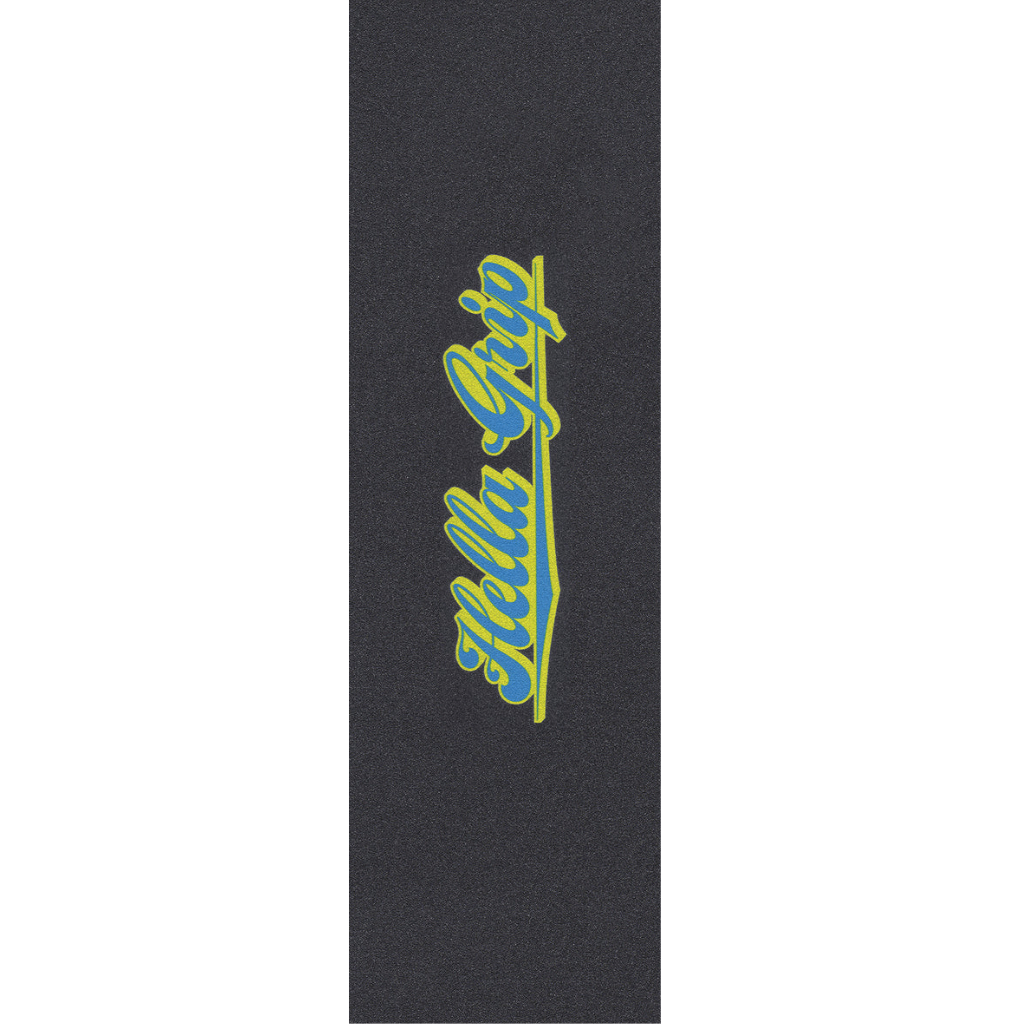 Hella Grip Classic Logo GripTape (Blue & Yellow) |GRIP TAPE |$11.50 |TSP The Shop | Hella Grip – Classic Logo GripTape |The Shop Pro Scooter Lab