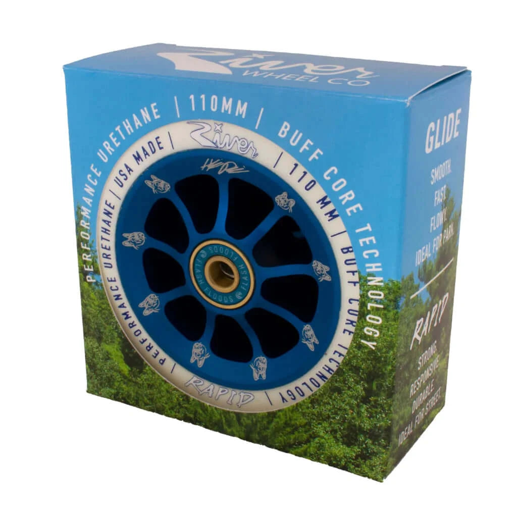 River Wheel Co "Pablo" Rapids 110mm Wheels |WHEELS |$94.95 |TSP The Shop | River Wheel "Pablo" Rapids | Pro Scooter Wheels | Proscooterlab