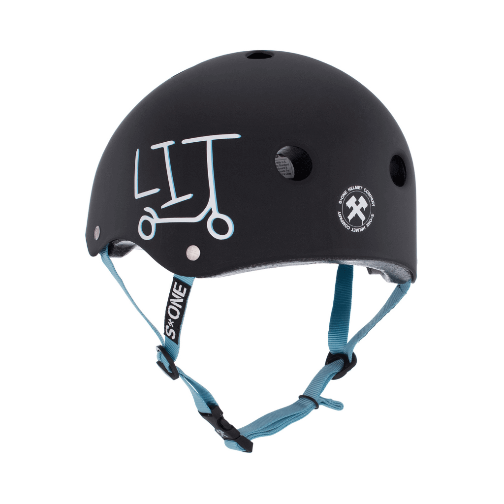 S1 Black Matte Lit Undialed Helmet |SAFETY GEAR |$89.99 |TSP The Shop | S1 Black Matte Lit Undialed Helmet | The Shop Pro Scooter Lab