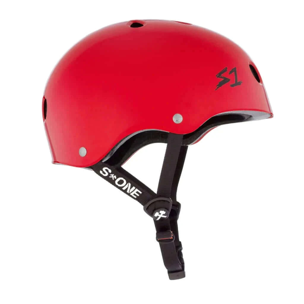 S1 Lifer Bright Gloss Red Helmet |SAFETY GEAR |$79.99 |TSP The Shop | S1 Lifer Bright Gloss Red Helmet | The Shop Pro Scooter Lab