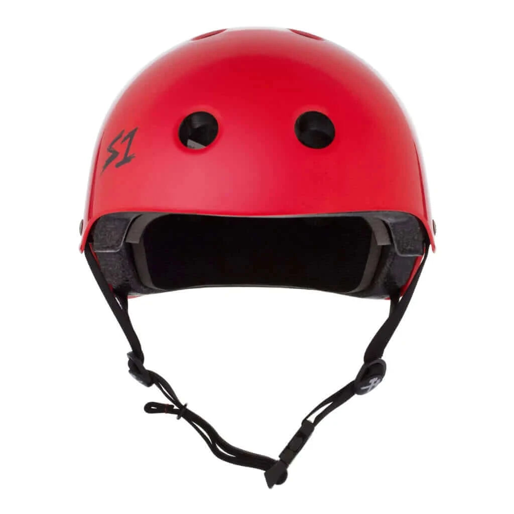 bright red motorcycle helmet S1 Lifer Bright Gloss Red Helmet