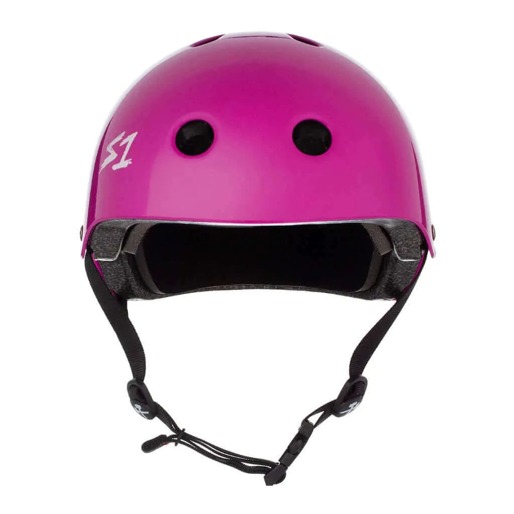 S1 Lifer Bright Purple Helmet |SAFETY GEAR |$79.99 |TSP The Shop | S1 Lifer Bright Gloss Purple Helmet | The Shop Pro Scooter Lab