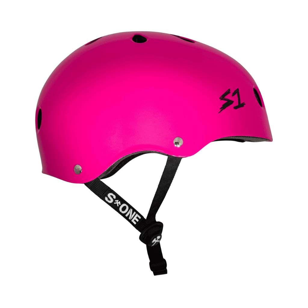 S1 Lifer Pink Checkers Helmet |SAFETY GEAR |$81.99 |TSP The Shop | S1 Lifer Pink Checkers Helmet | The Shop Pro Scooter Lab
