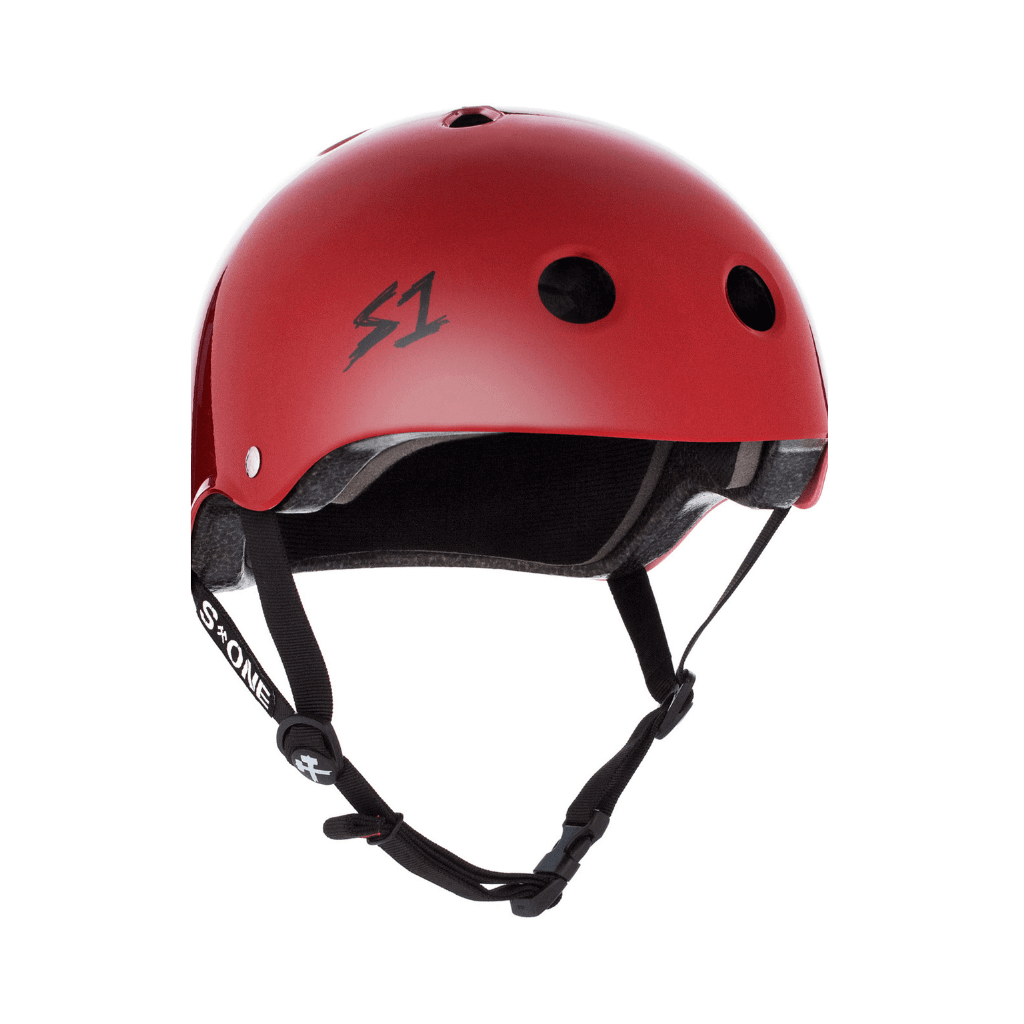 S1 Lifer Blood Red Helmet |SAFETY GEAR |$79.99 |TSP The Shop | S1 Lifer Scarlet Gloss Red Helmet | The Shop Pro Scooter Lab