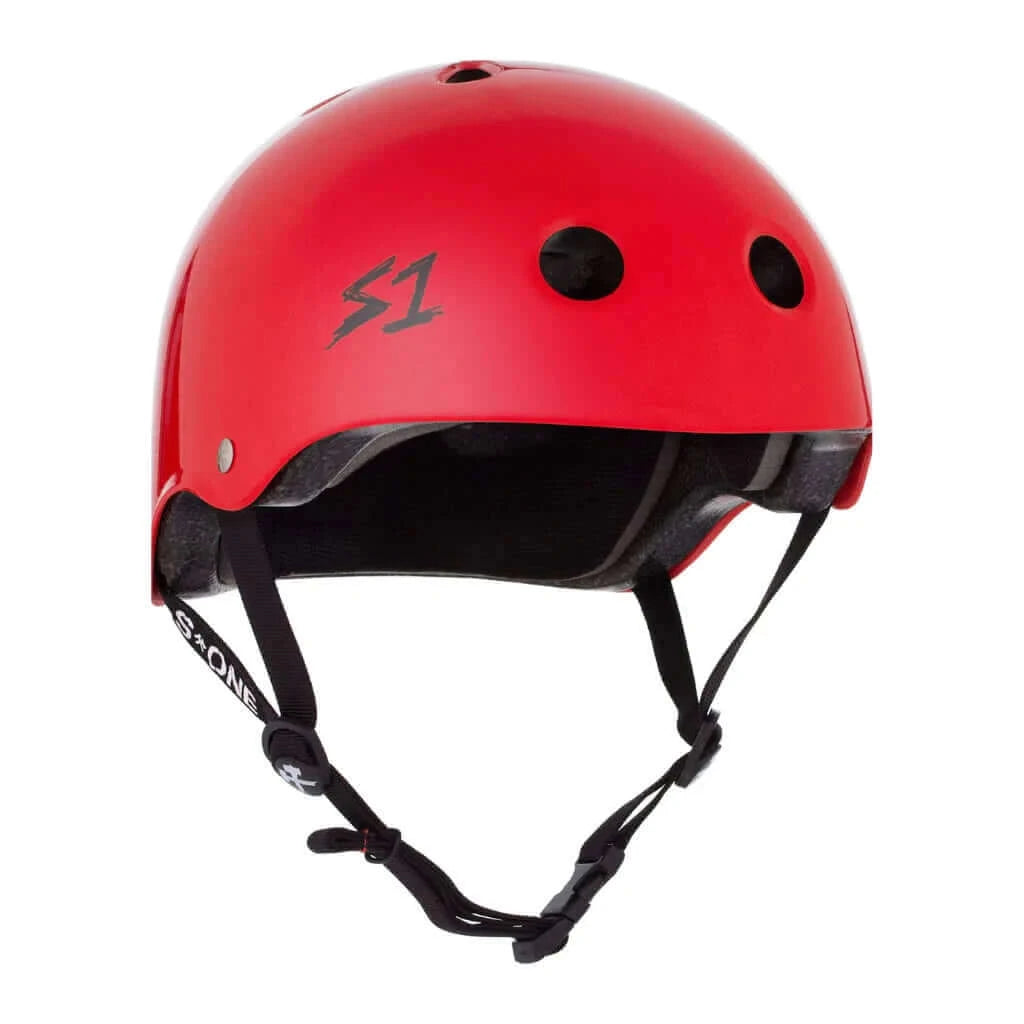 S1 Lifer Bright Gloss Red Helmet |SAFETY GEAR |$79.99 |TSP The Shop | S1 Lifer Bright Gloss Red Helmet | The Shop Pro Scooter Lab