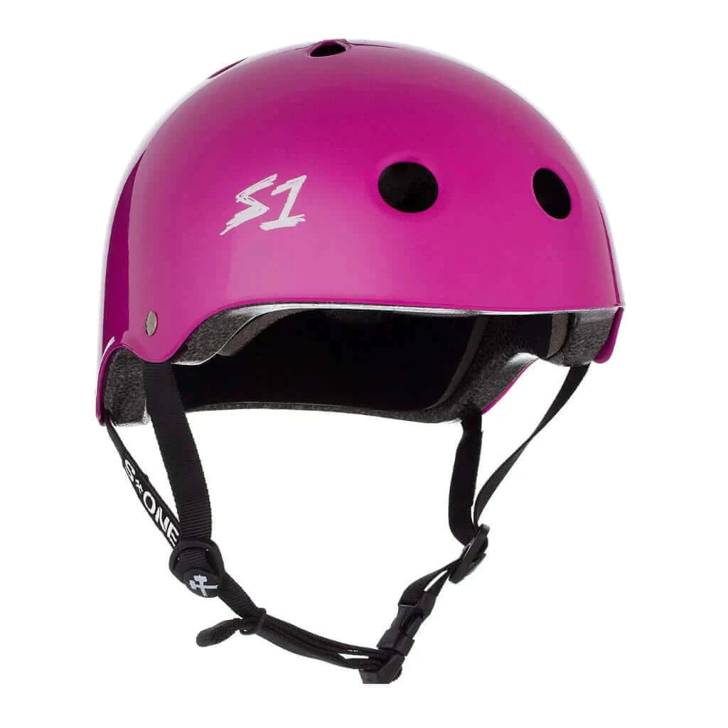 S1 Lifer Bright Purple Helmet |SAFETY GEAR |$79.99 |TSP The Shop | S1 Lifer Bright Gloss Purple Helmet | The Shop Pro Scooter Lab