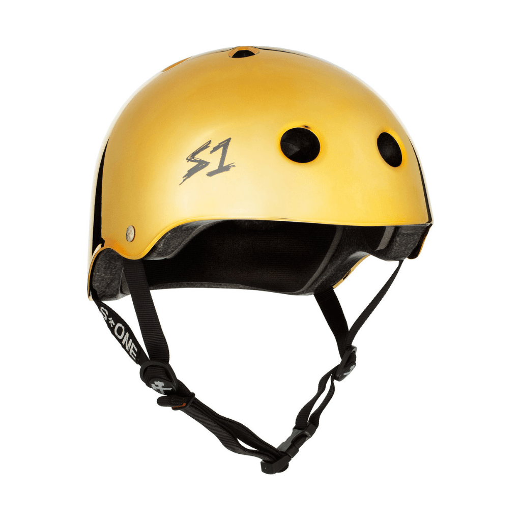 S1 Lifer Gold Mirror Helmet |SAFETY GEAR |$89.99 |TSP The Shop | S1 Lifer Gold Mirror Helmet | The Shop Pro Scooter Lab