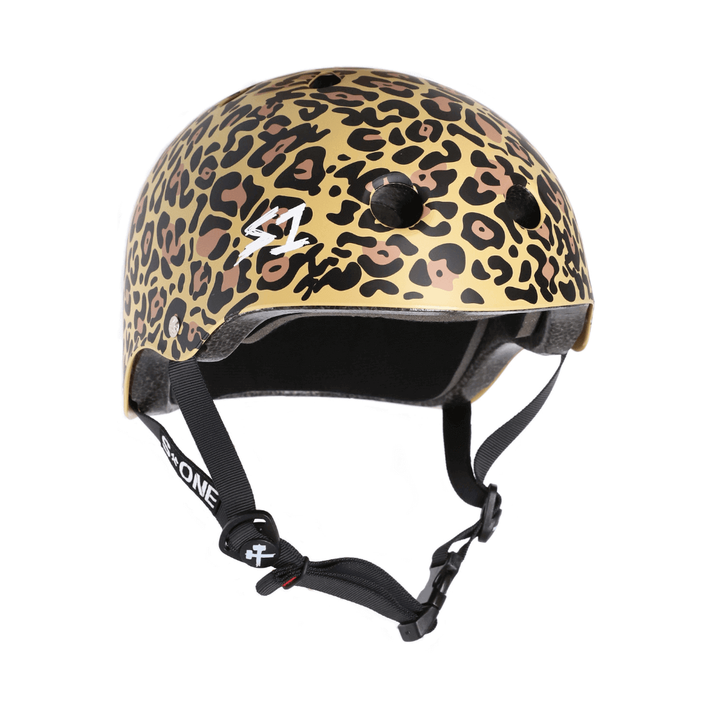 S1 Lifer Tan Leopard Print Helmet |SAFETY GEAR |$84.99 |TSP The Shop | S1 Lifer Tan Leopard Print Helmet | The Shop Pro Scooter Lab