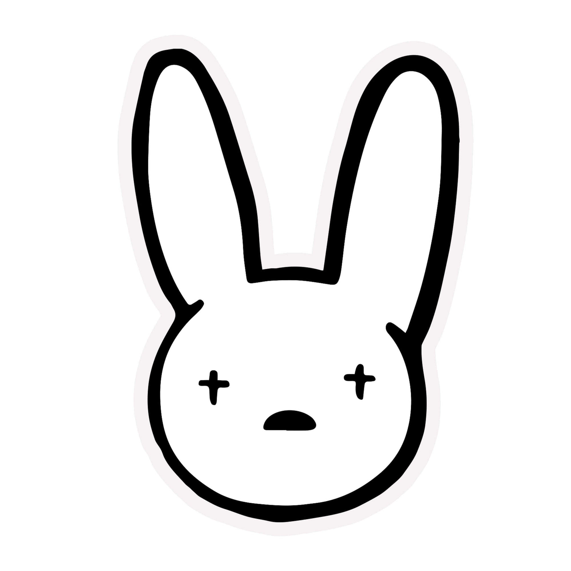 Bad Bunny Logo |STICKERS |$3.00 |TSP The Shop | Bad Bunny Sticker | Custom Sticker | Rabbit Head |