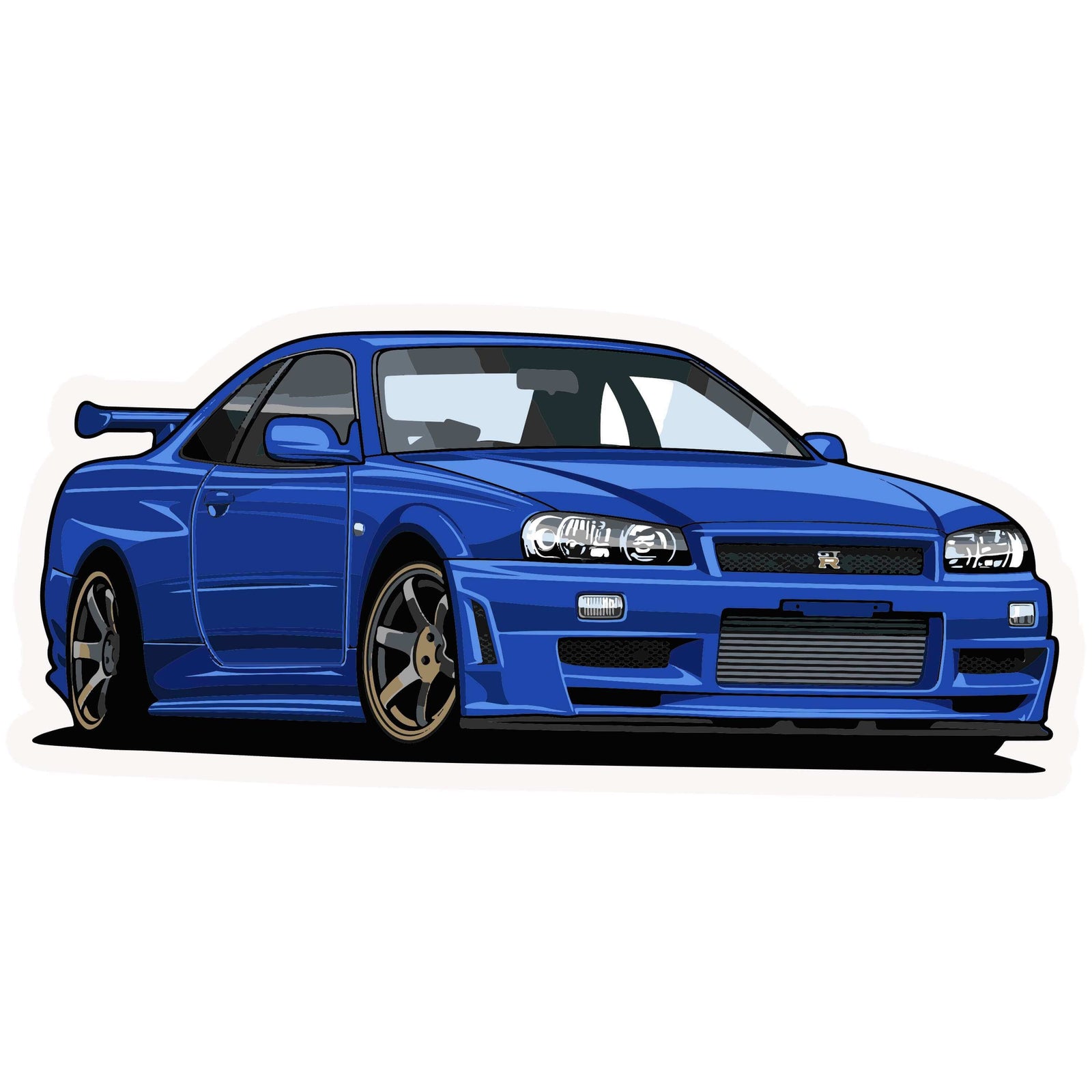 Nissan Skyline R34 GTR Sticker |STICKERS |$3.00 |TSP The Shop | Nissan Skyline R34 GTR Sticker | Godzilla | JDM |